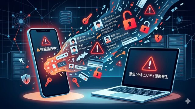 SES企業による個人情報流出のイメージ