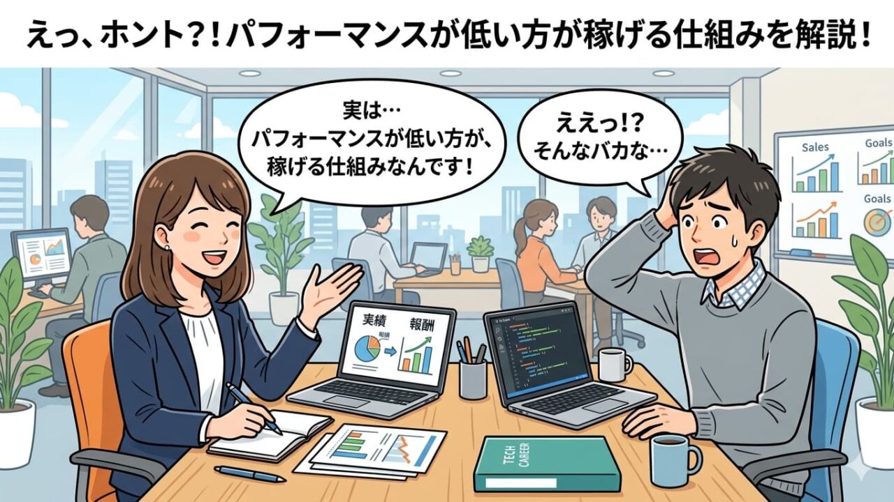 SES派遣プログラマーの時給の仕組みを説明するイメージ
