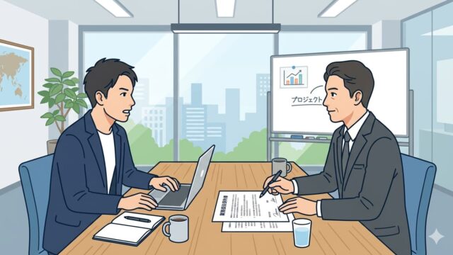 エンジニアが直接契約を持ち掛けるイメージ
