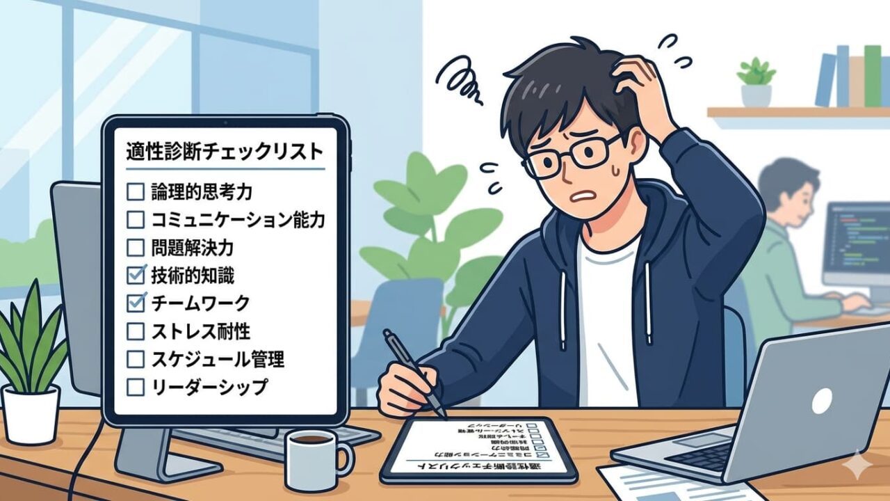 エンジニアに向いている人の診断イメージ