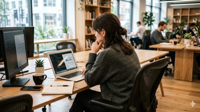 クラウドワークスの案件激減を考えるエンジニアのイメージ